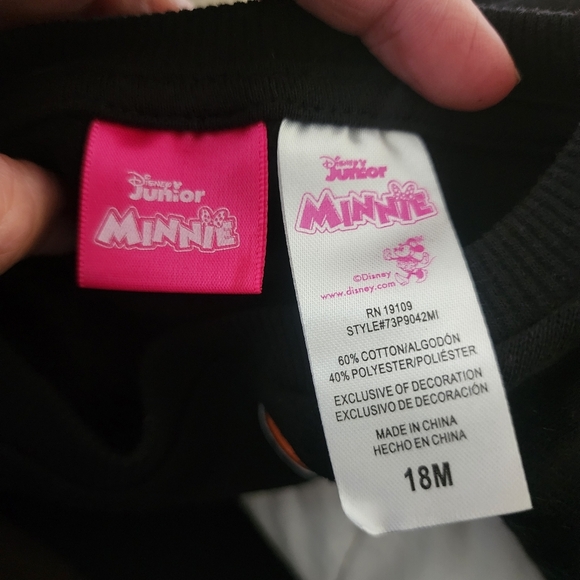 NWT Disney Junior Minnie Mouse Halloween Toddler Girl's 18M October Outfit EUC - Picture 7 of 7